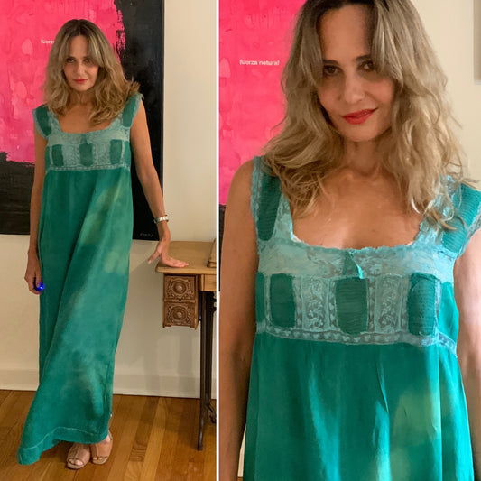 Hand Dyed Nightgown / Slip Dress - 40s