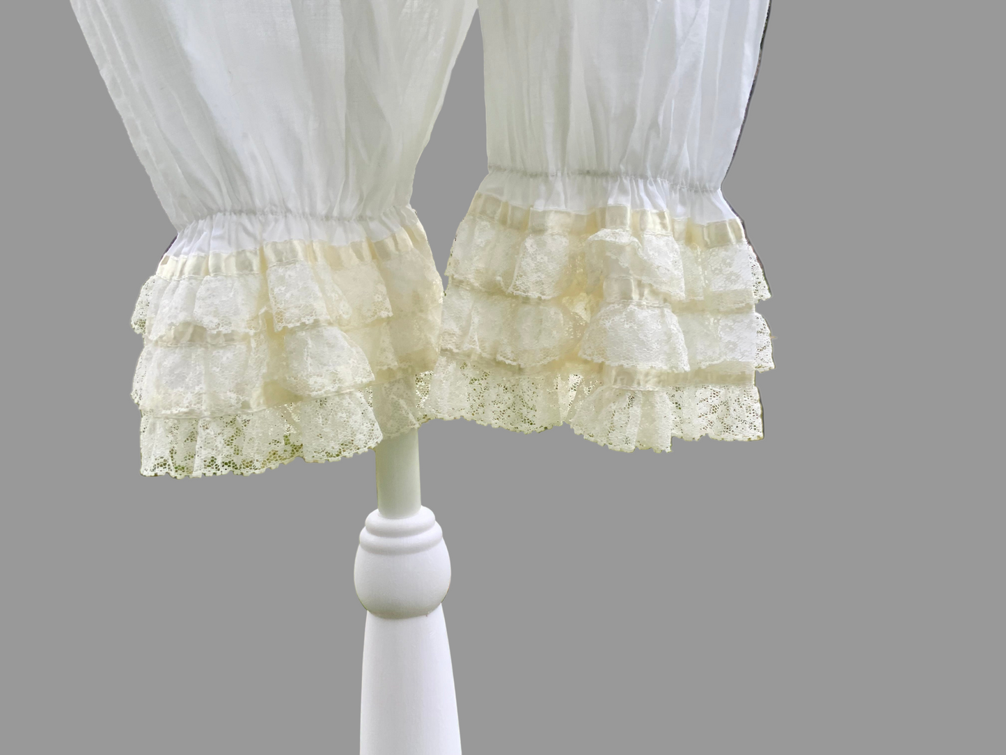 Edwardian Cotton Lingerie Set • 1918–1925 • Blush Camisole & Lace Bloomers • Heirloom Bridal Trousseau - ED41