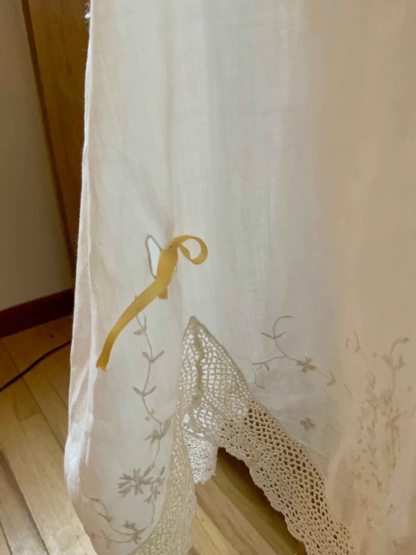 Edwardian Cotton Combination Undergarment with Lace Insets & Embroidery | Argentine Antique Lingerie | c.1910s-ED61