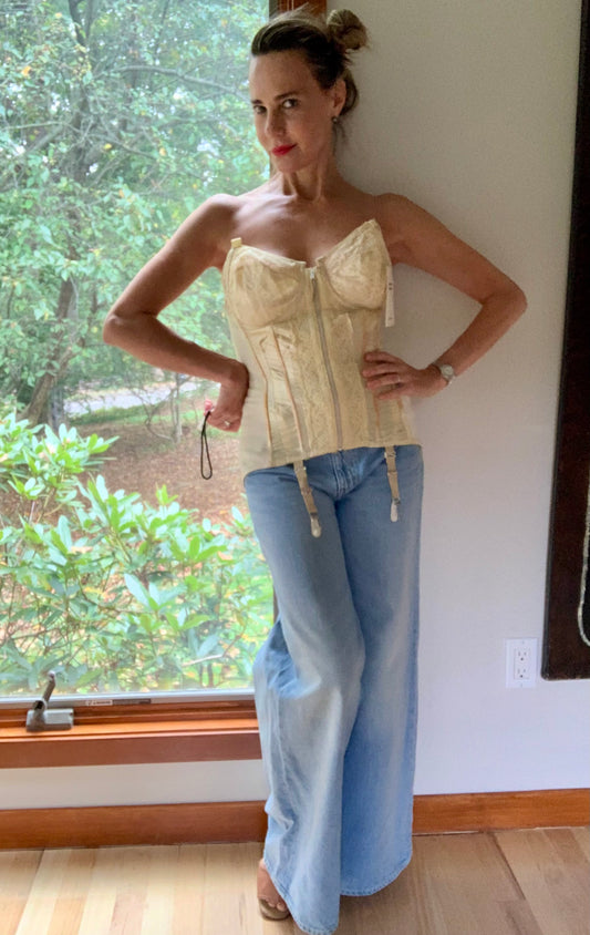 Hand dyed Corset- Late 70s - 36D - 90S