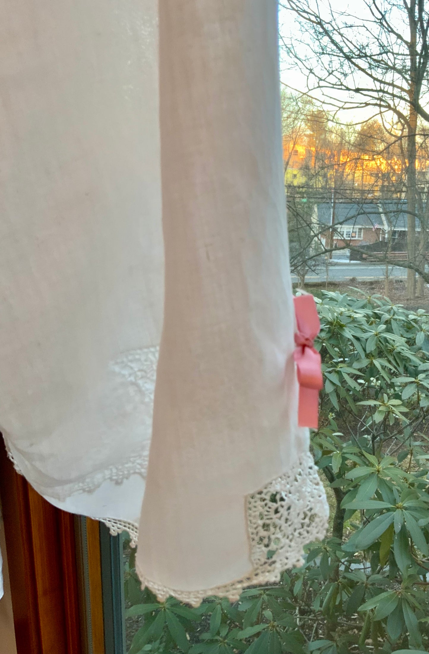 Antique Edwardian Cotton Bloomers with Hand Crochet Lace and “Rosita” Embroidery – c.1905–1915-ED68