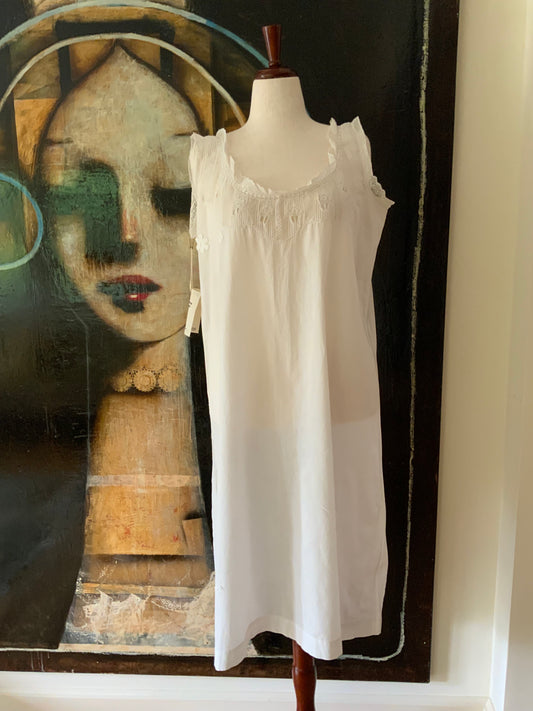 Antique Cotton Nightgown - 1900s - ED37