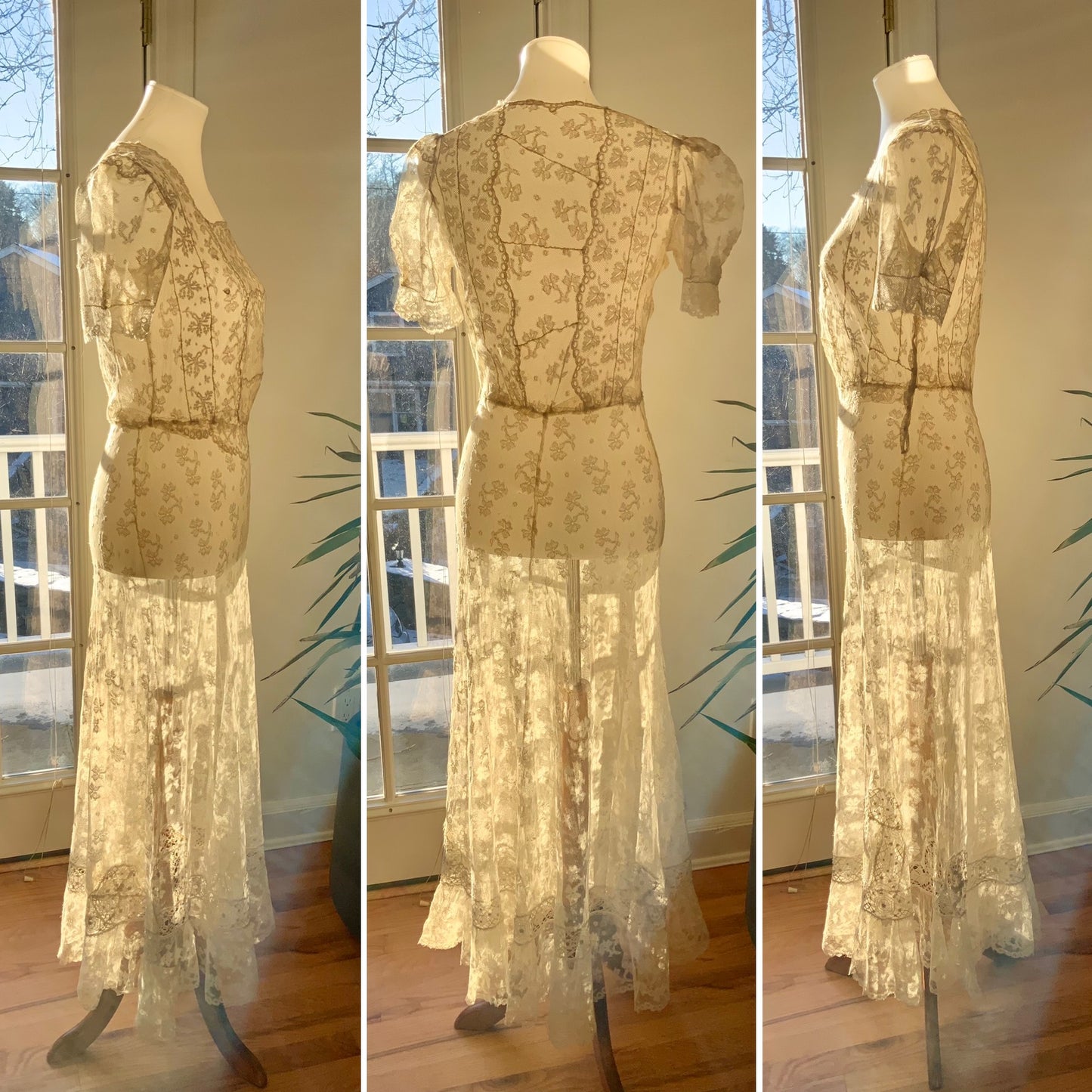 Lace Afternoon Dress - 1936 - Bridal