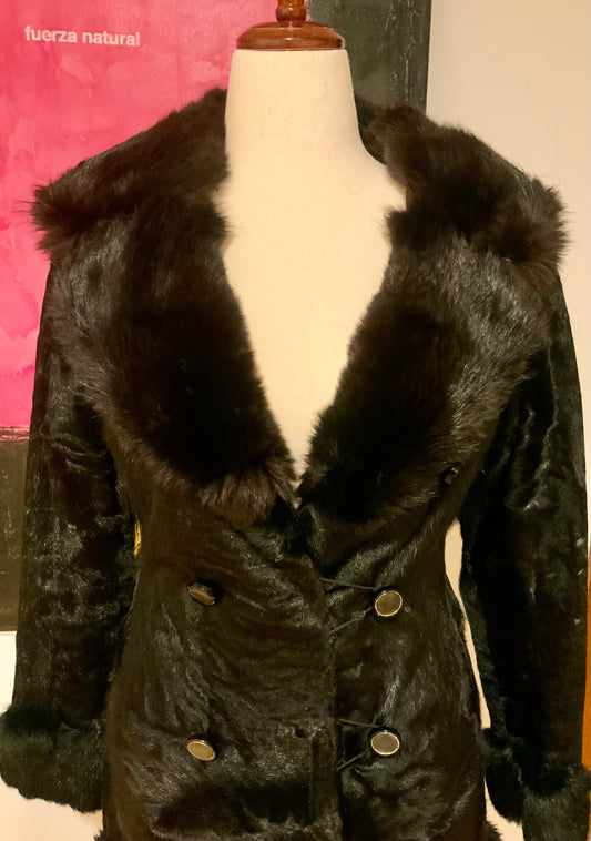 Mid-Century Argentine Pony Skin & Fox Fur Coat | Ayelén Buenos Aires | c. 1960s- 60M