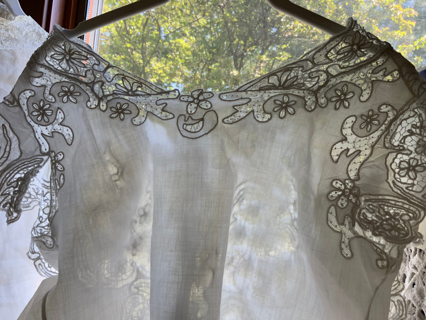 Exceptional Antique Edwardian Whitework Lace Blouse | Masterpiece Net Lace & Embroidery-Rare-ED83