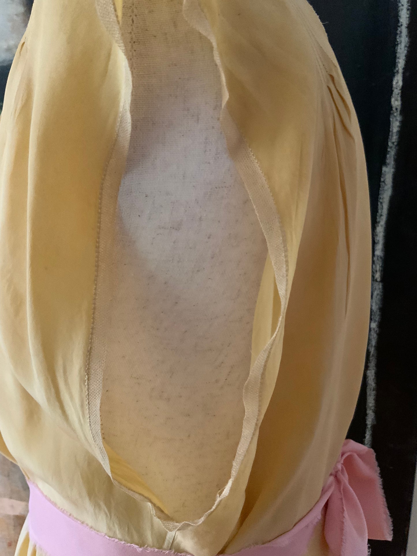 Anita's Hand dyed Pure Silk Nightgown - Embroidered - 20s - 20P