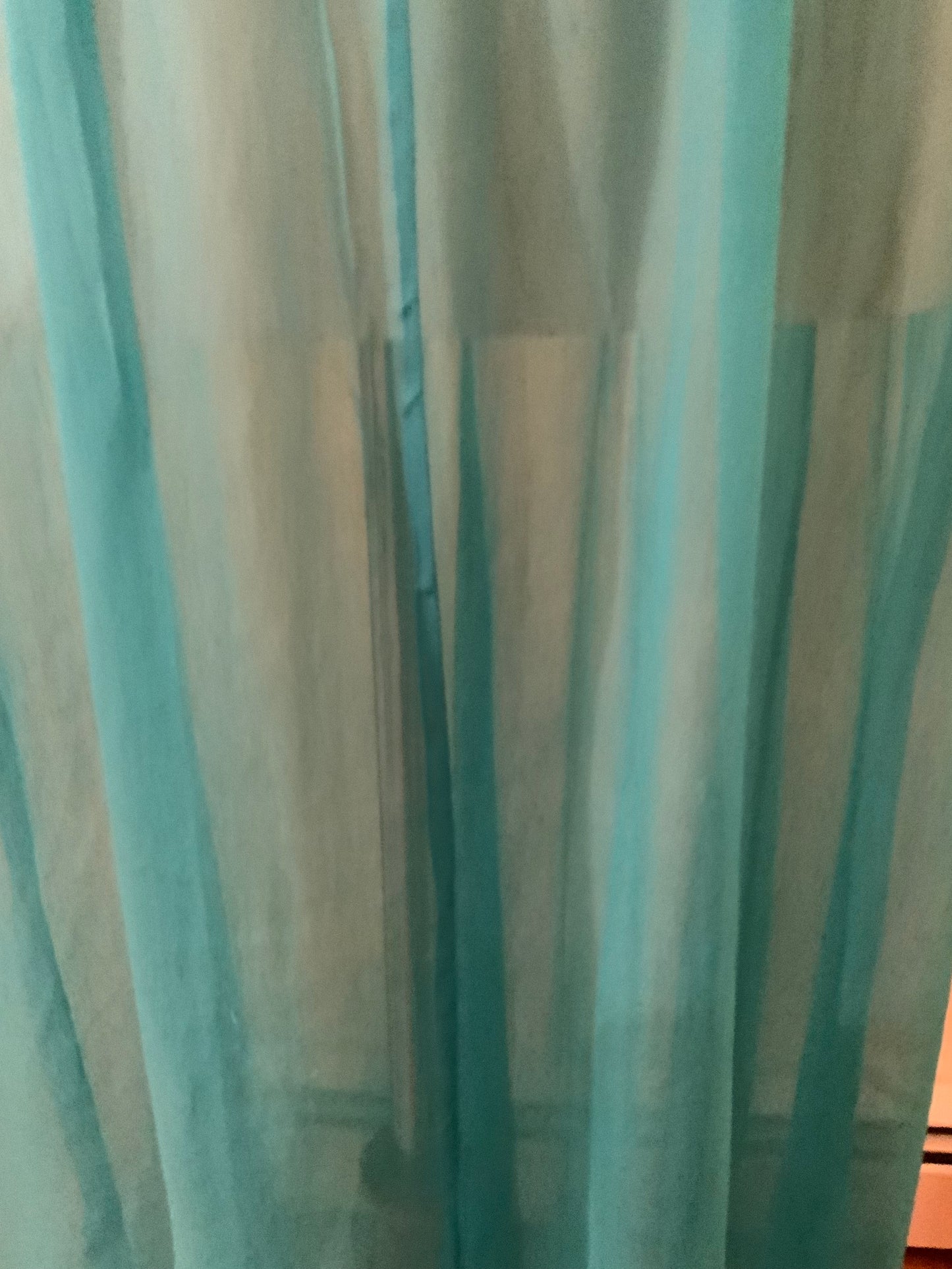 Turquoise Sheer Dress - 30s