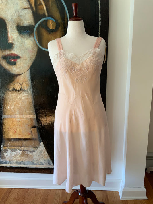 Pure Silk Slip Dress - 30s- 30X