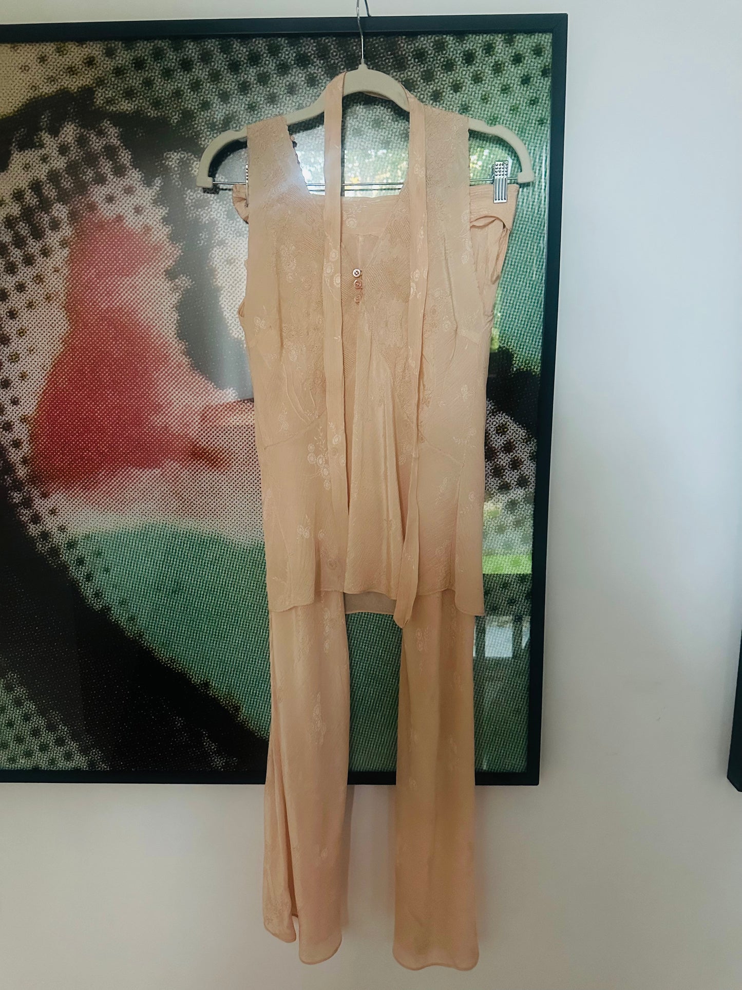 Silk Jaquard Pajama Set - 30s - AL