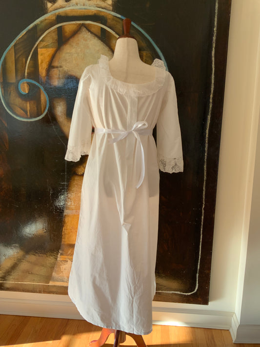 Antique Cotton Slip Dress / Nightgown - 1910 - ED36