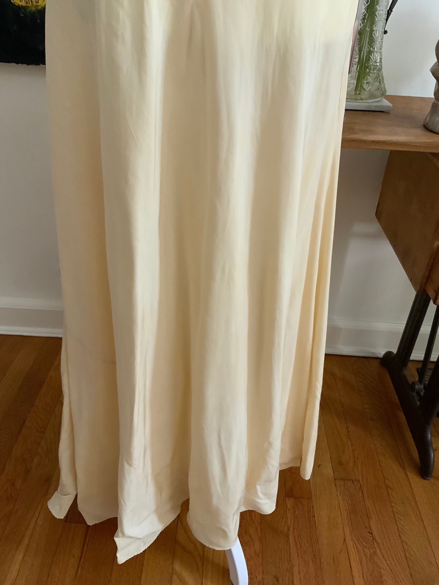 Silk Plisse Nightgown - 40s - 40AU