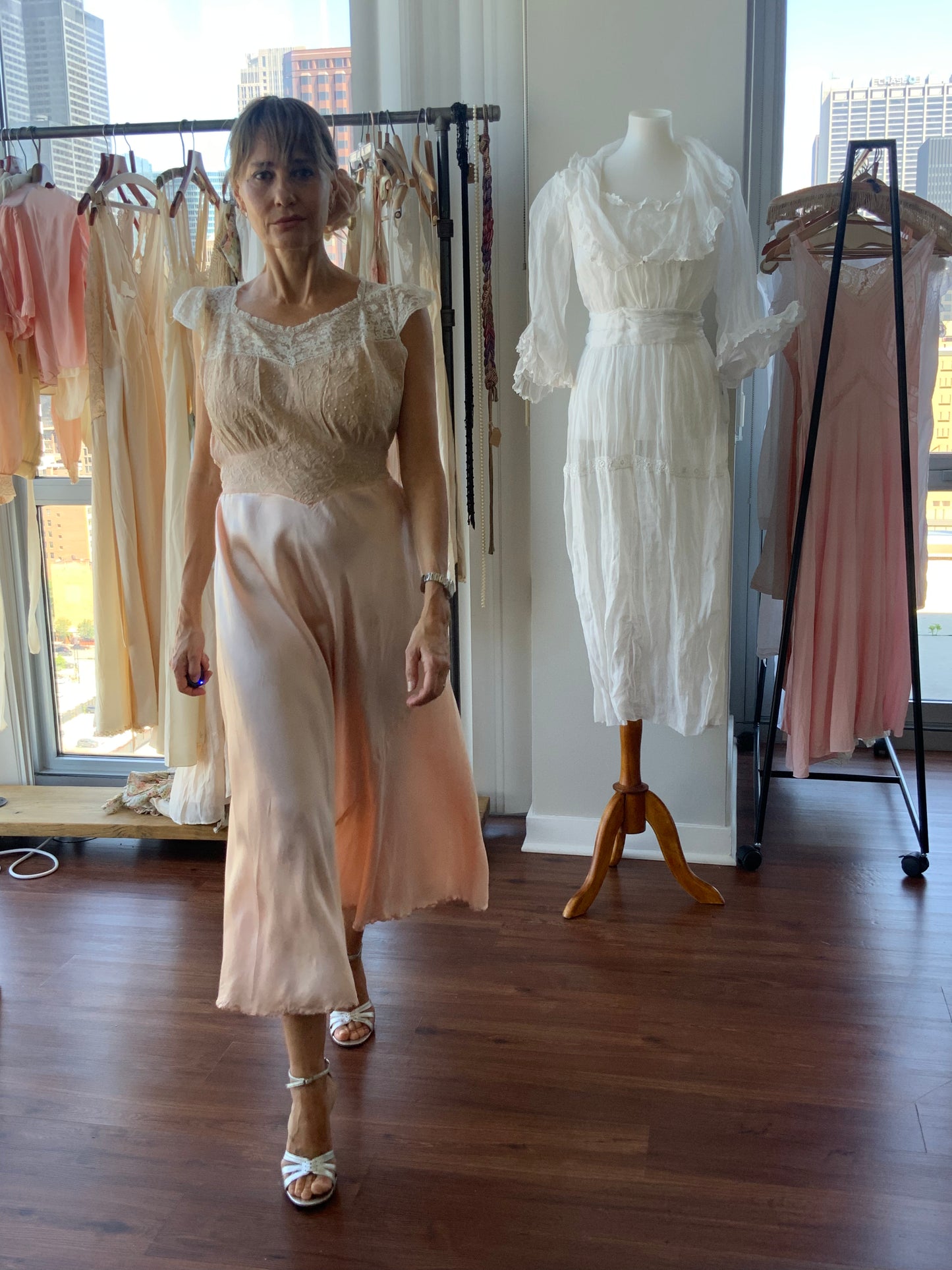 Silk Lace Nightgown - 30s - Bridal