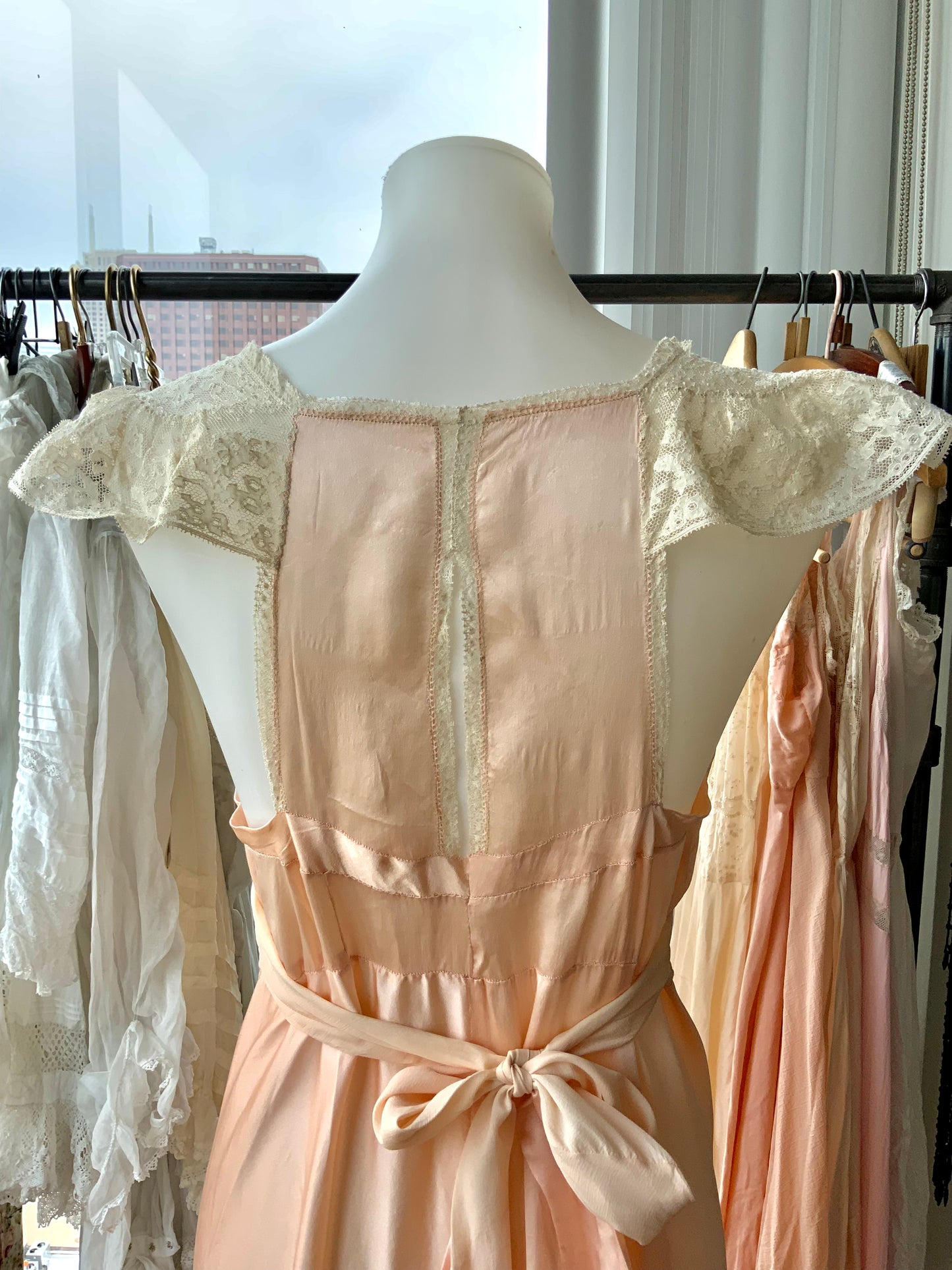 Silk Lace Nightgown - 30s - Bridal