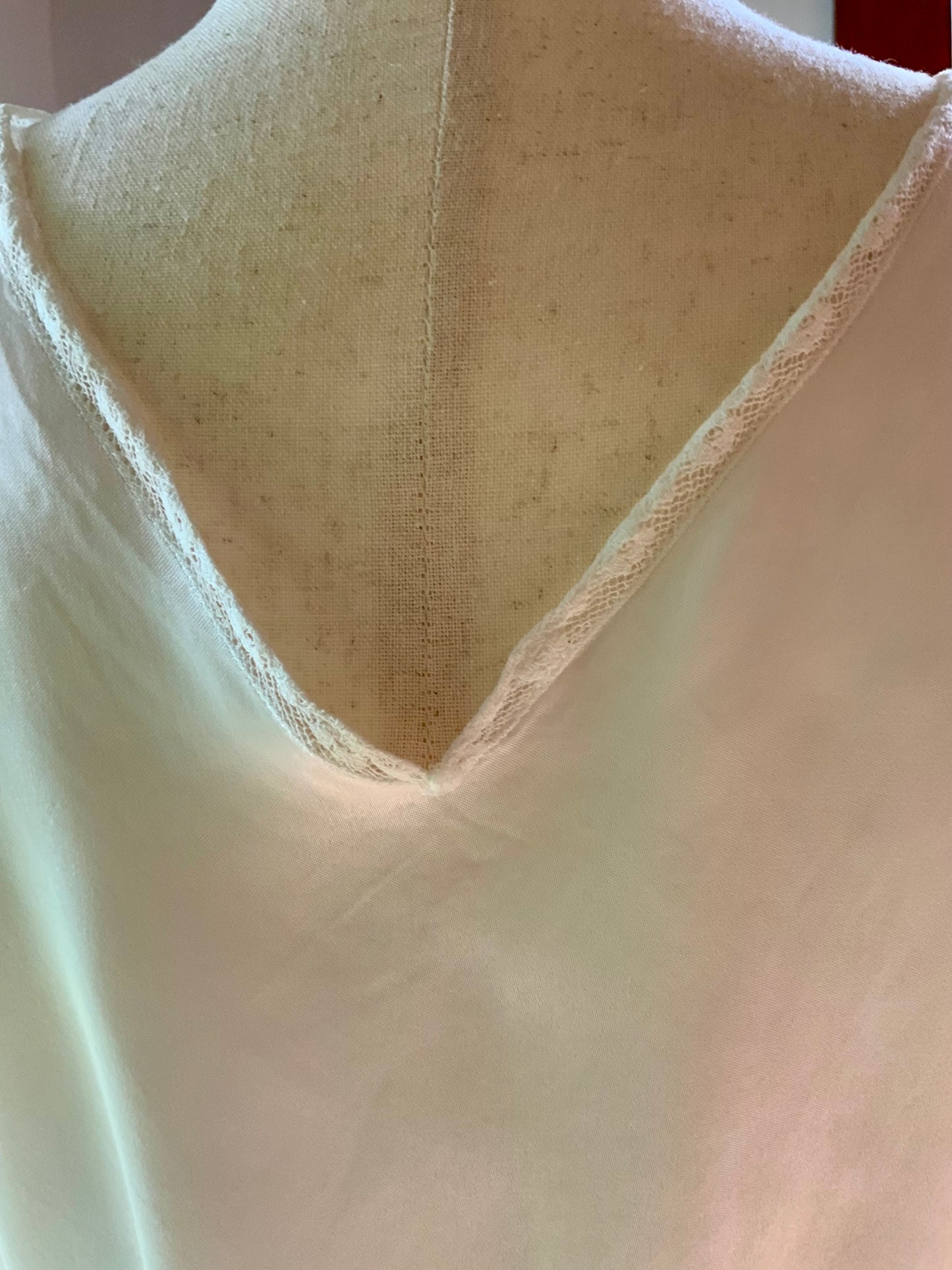1930s Bridal Nightgown | Embroidered Bias Cut Boudoir Gown | Ivory Wedding Lingerie-30DI