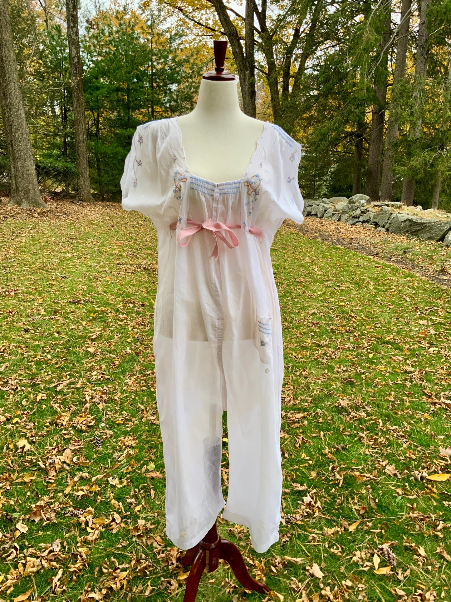 Edwardian Hand-Embroidered Combination Suit c.1905–1915 |ED28