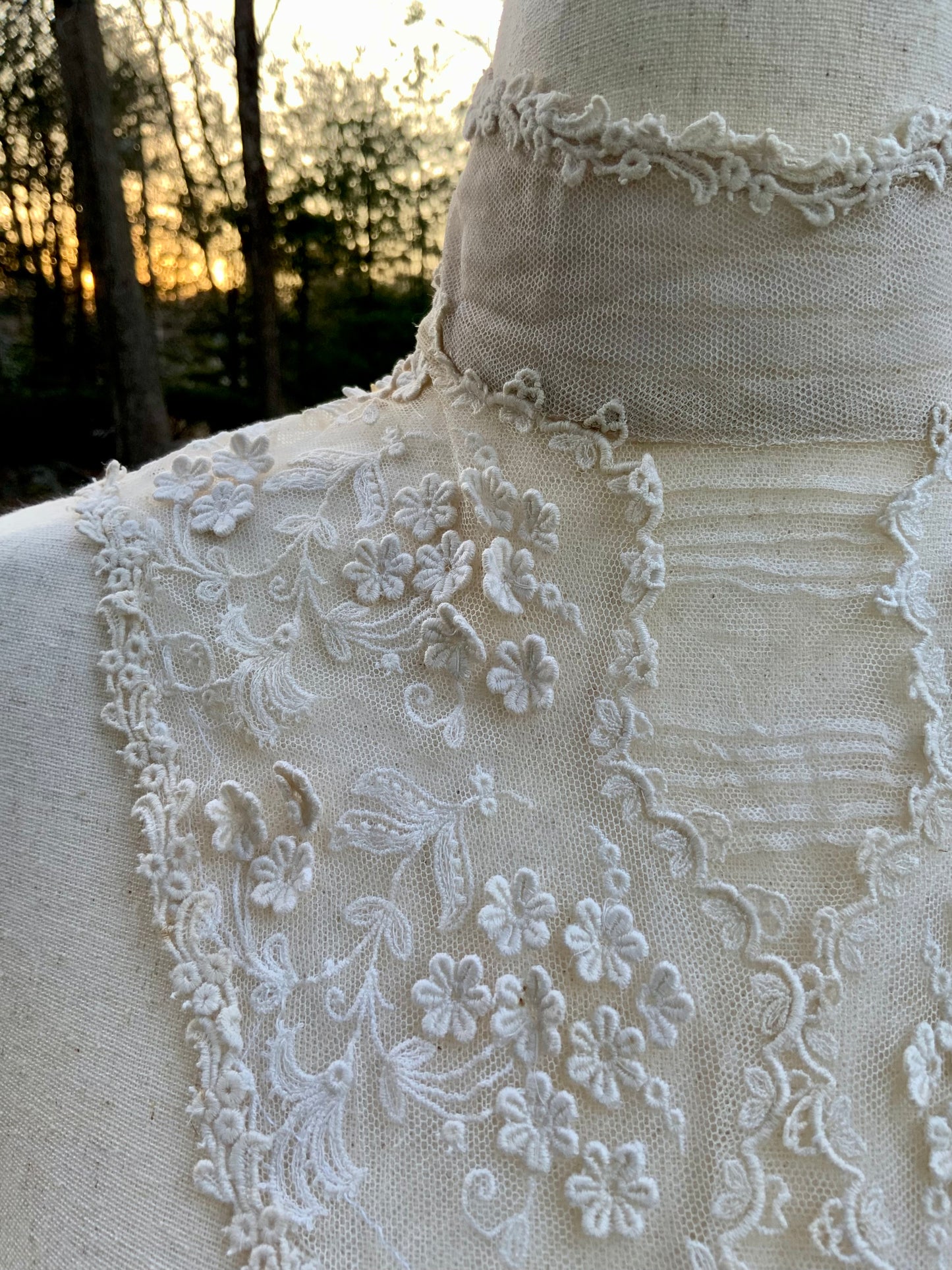 Edwardian Lace Bib Collar c.1905 –Antique Collar-ED70