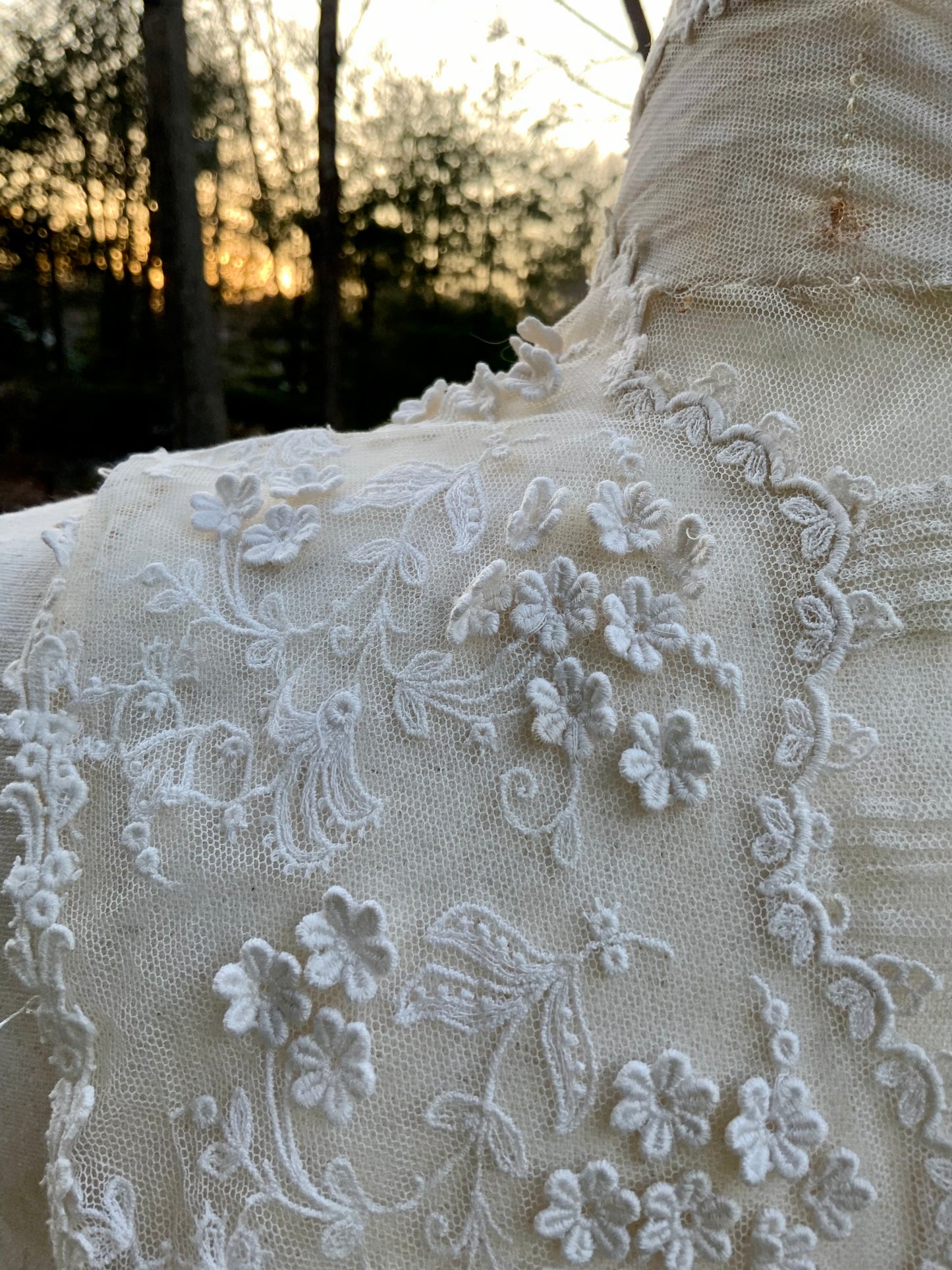 Edwardian Lace Bib Collar c.1905 –Antique Collar-ED70