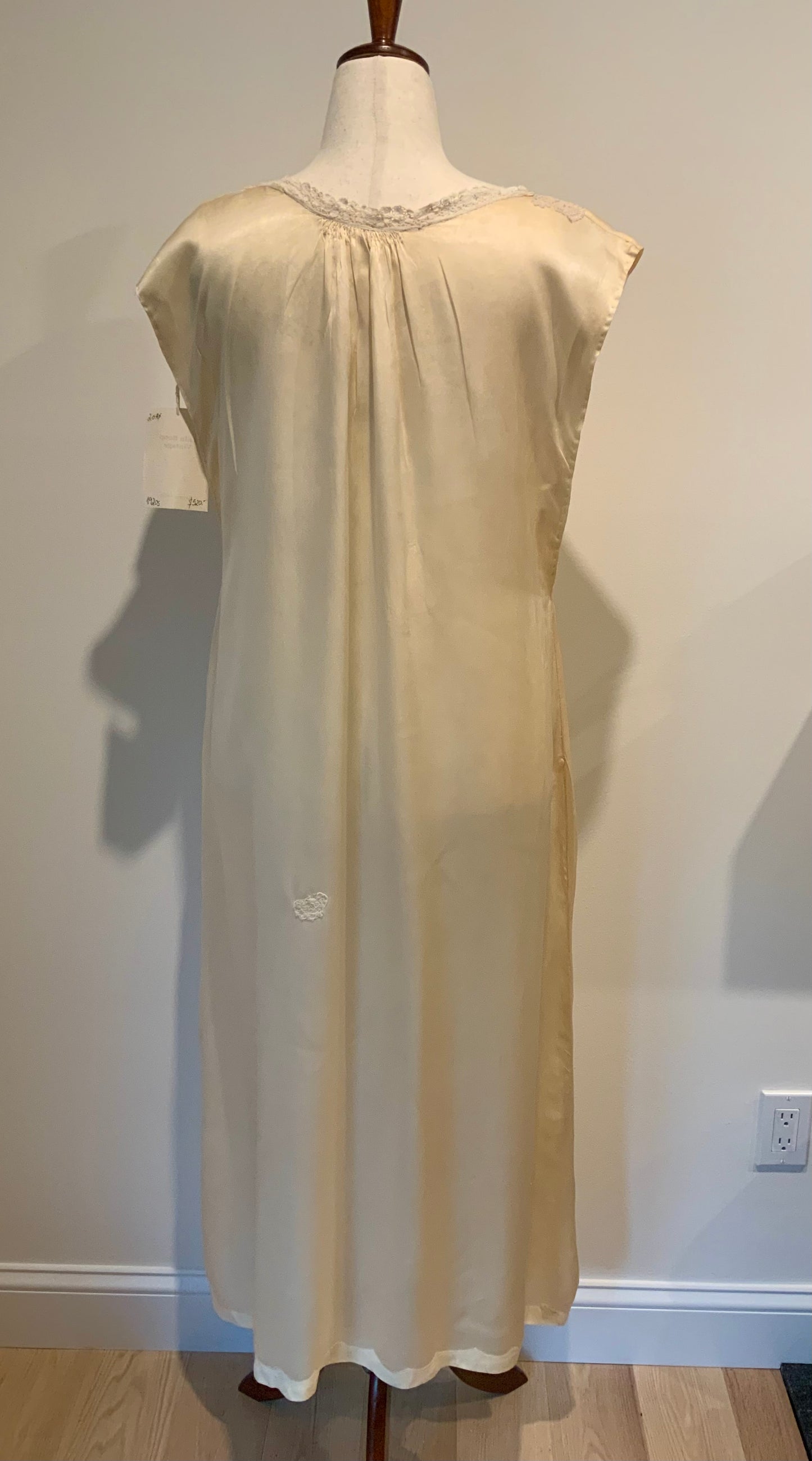 Iconic 1930s Champagne Pure Silk Nightgown | Reimagined Vintage Silk Dress-20ax
