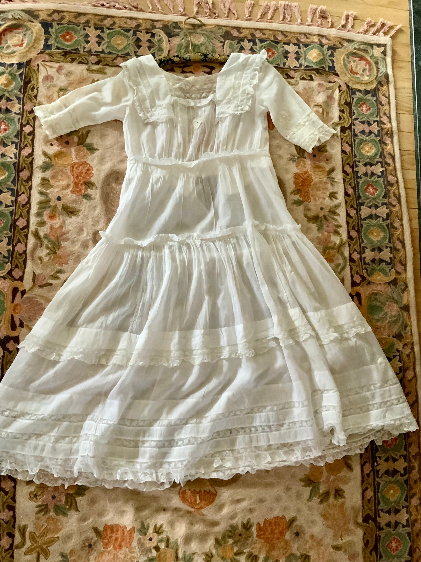 Edwardian Antique White Lawn Dress 1905–1915 • Bridal / Garden Party- ED35