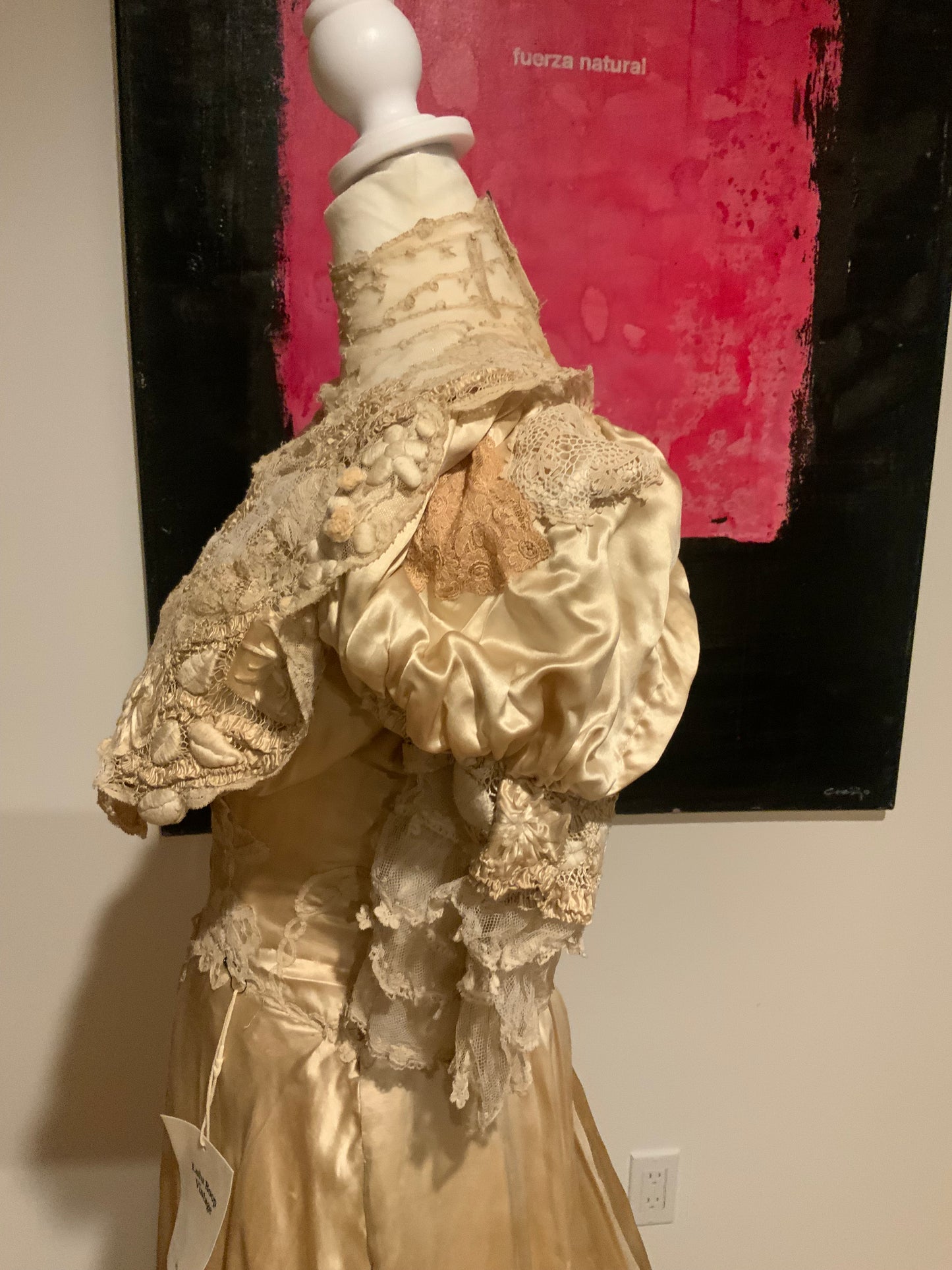 Victorian Silk Wedding Gown - 1890 - VI8