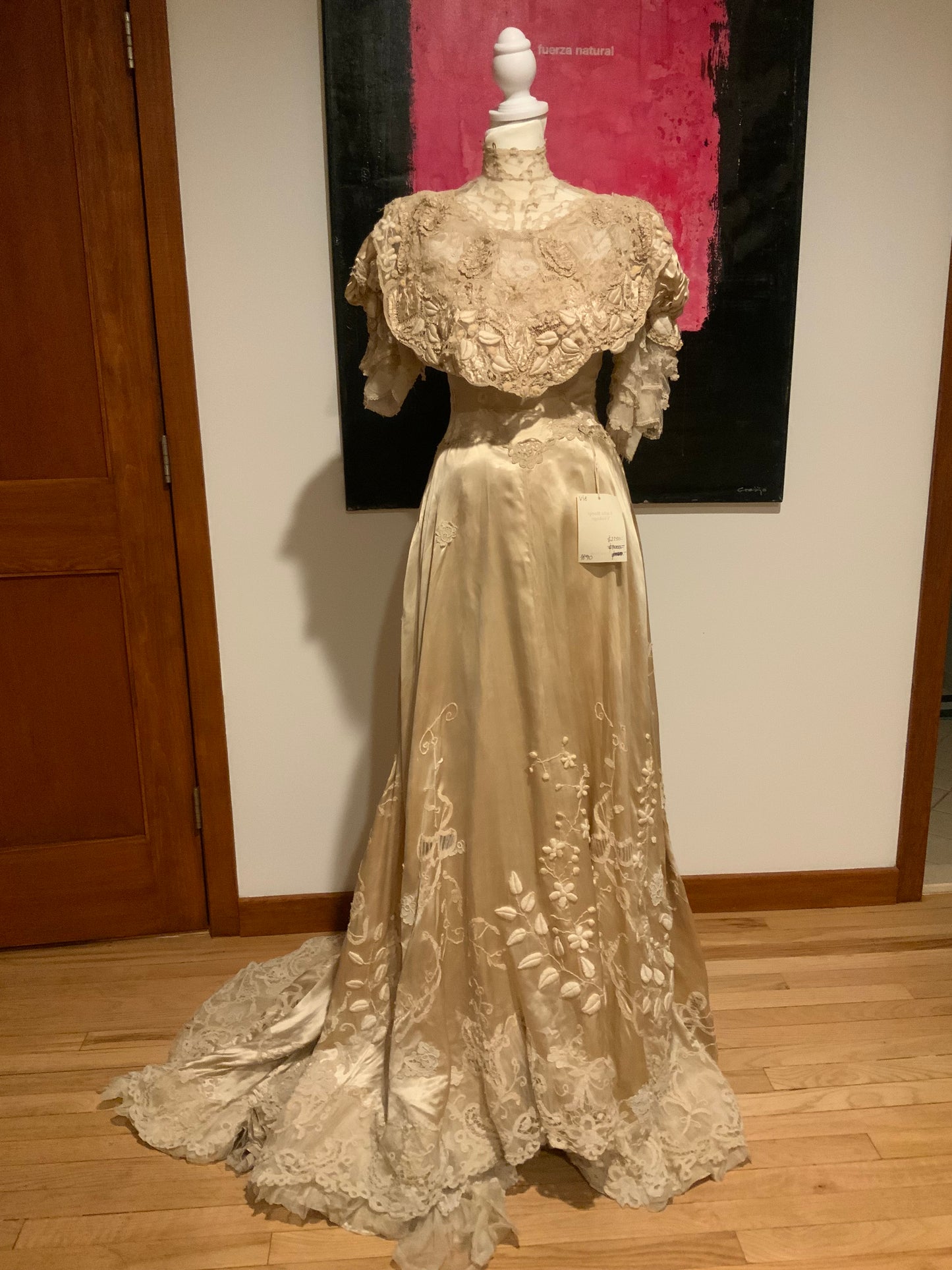 Victorian Silk Wedding Gown - 1890 - VI8