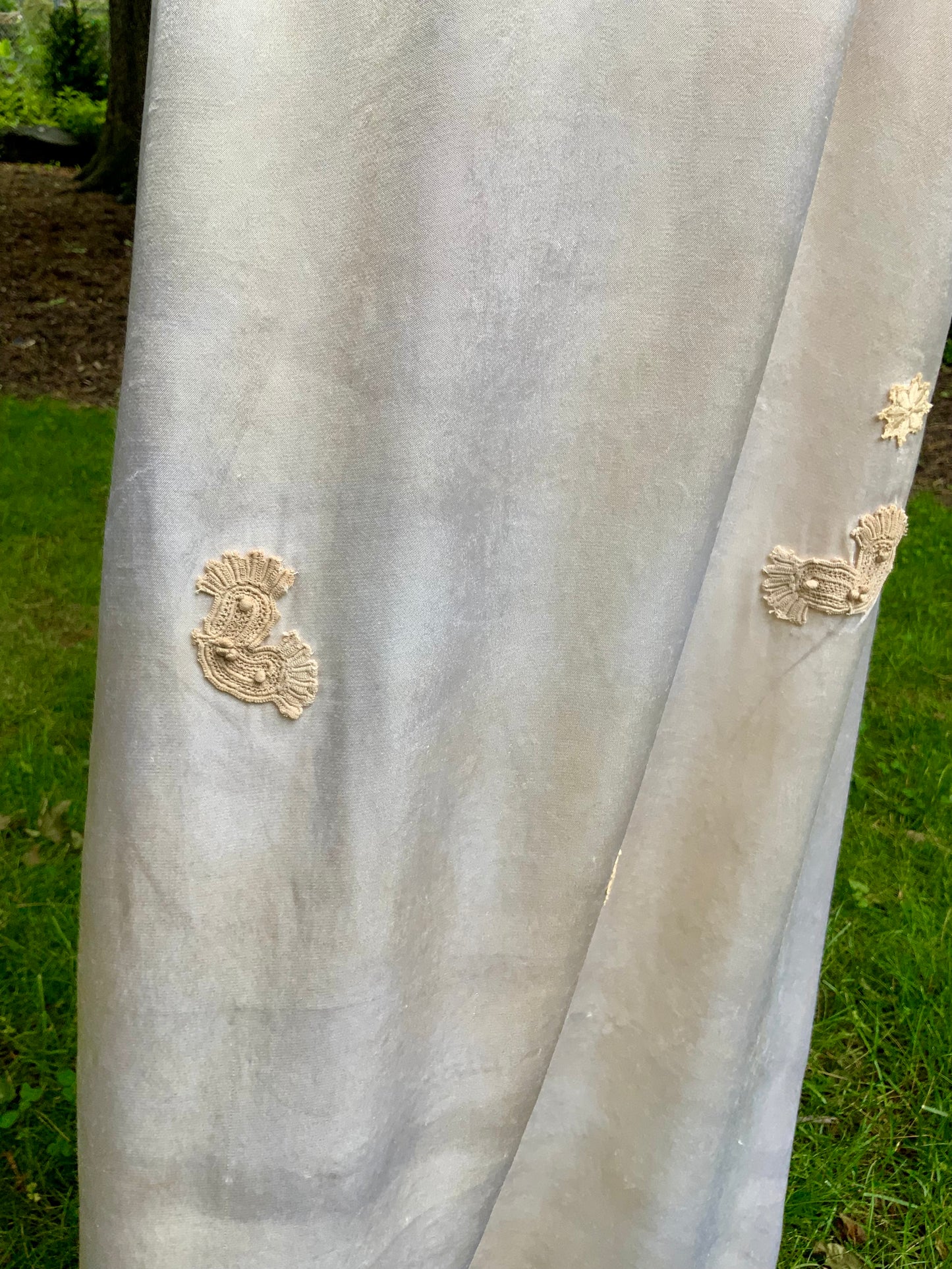 1930s Silk Chiffon Hostess Gown | Blush Pink Boudoir Dress | Restored Antique Lingerie.Tea Dyed-30D