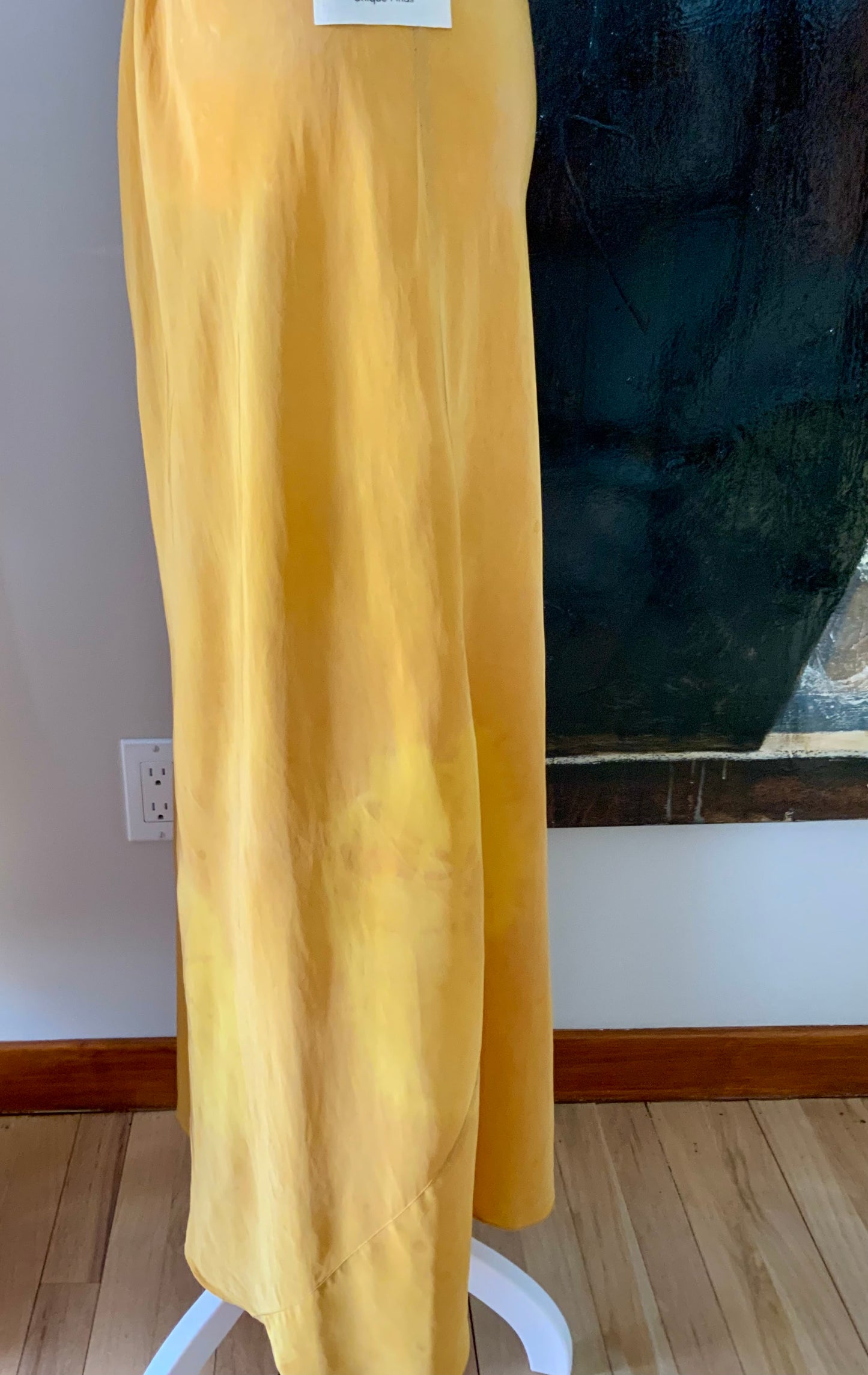 Hand Dyed Yellow Nightgown / Slip Dress - 50s - 50AX