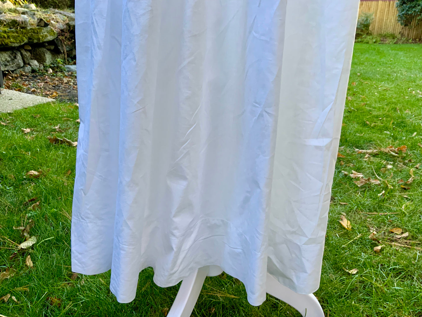 Edwardian White Cotton Lace Dress – Antique Lawn Gown Restored - ED24