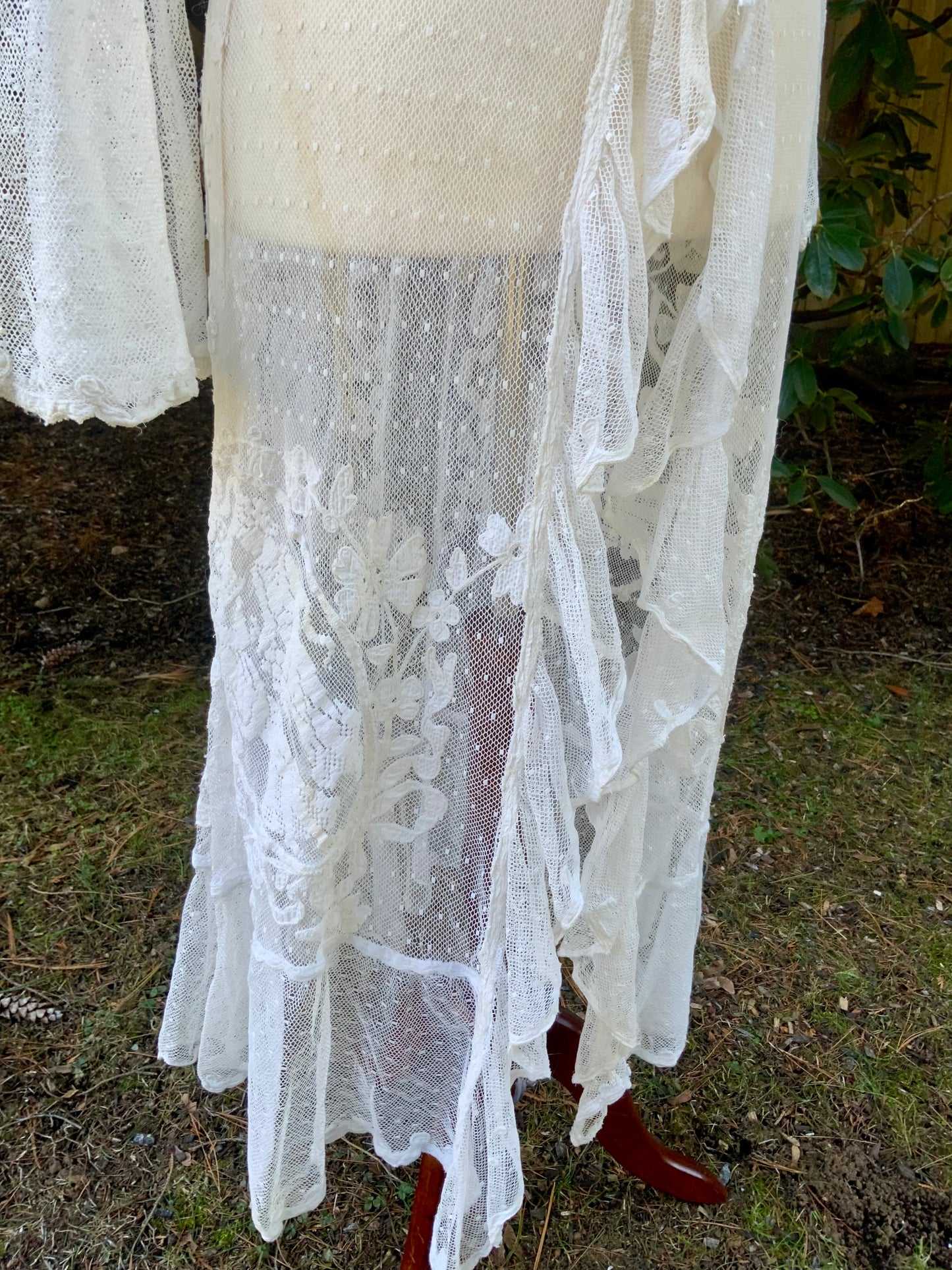 Museum-Quality Edwardian Lace Ceremonial Lingerie Tunic, Circa 1900–1910-ED30