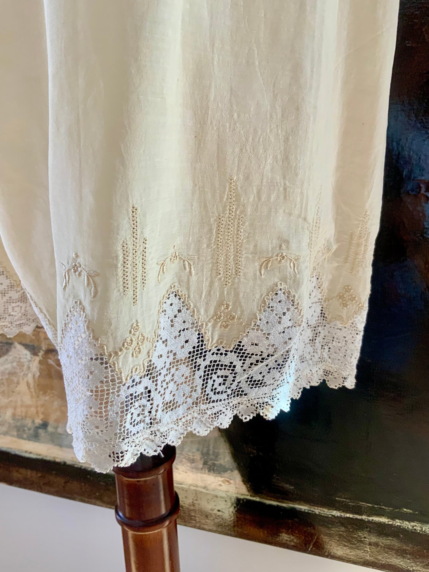 Edwardian Antique Pantalettes • Antique Bloomers • Victorian Drawers • Cotton Lace Lingerie • Pre-WWI Underwear-ED51