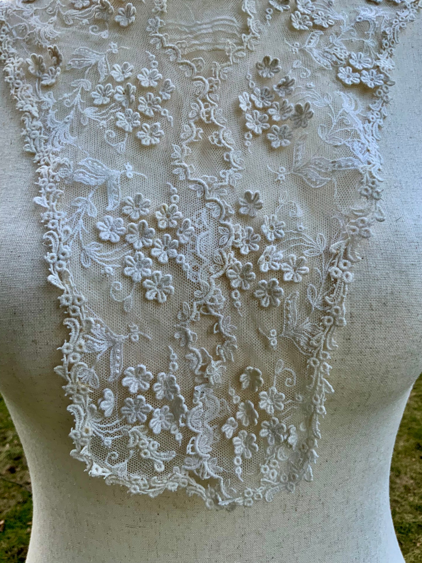 Edwardian Lace Bib Collar c.1905 –Antique Collar-ED70