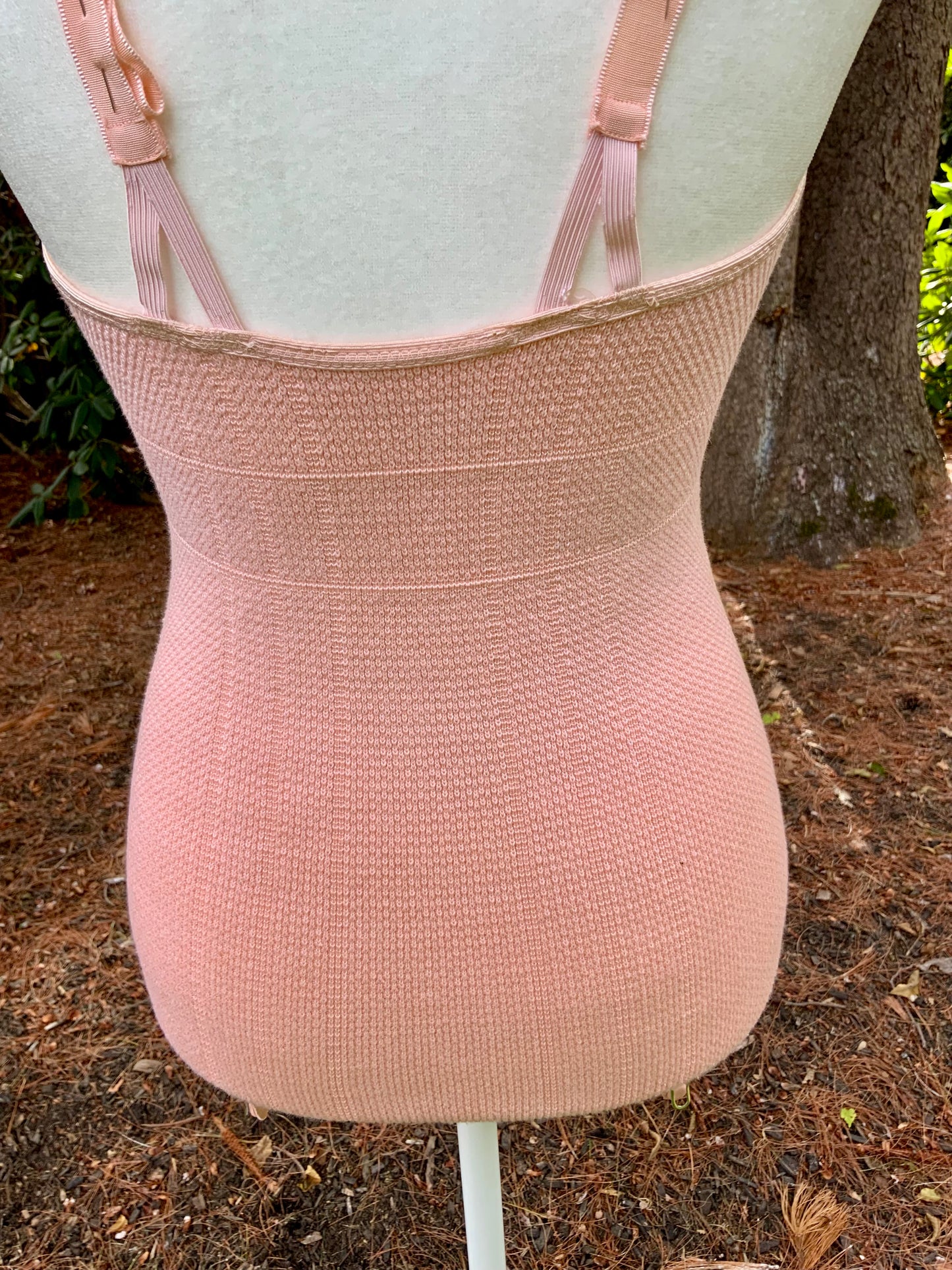 Vintage Corselet Girdle / Peach / Shaping Lingerie - Late 40s - 40AL corset