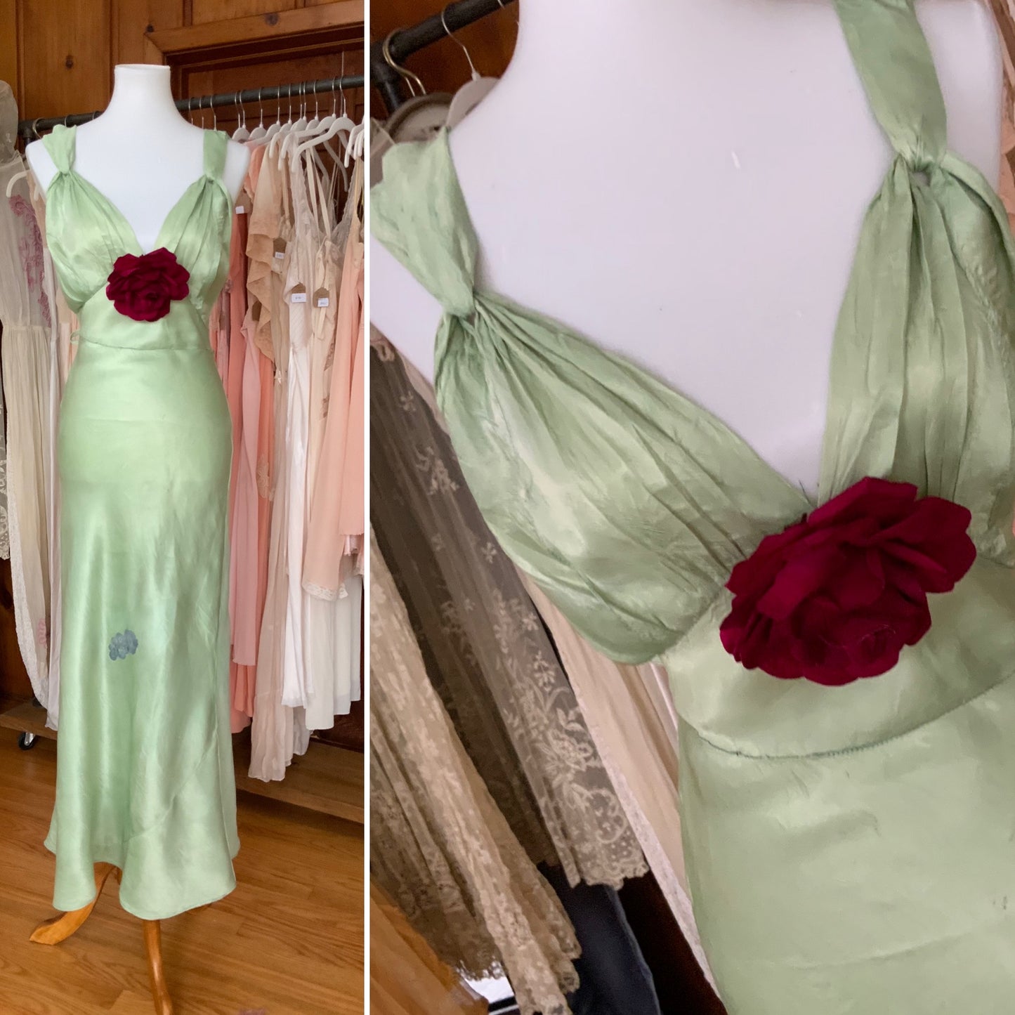 Hand Dyed Nightgown/Slip Dress - 50s