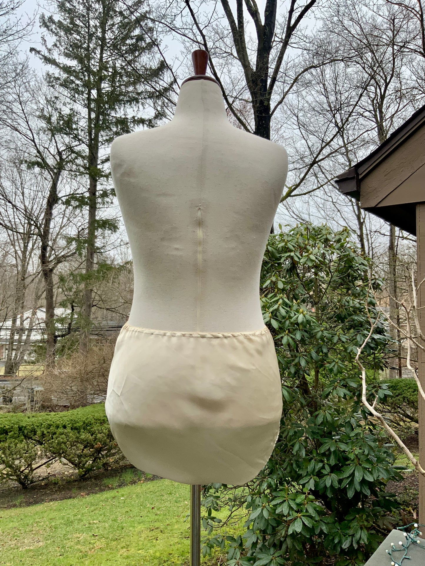 Antique Silk Tap Pants Bloomers Embroidered Lace Edwardian Lingerie Ivory Silk Panties-20AH