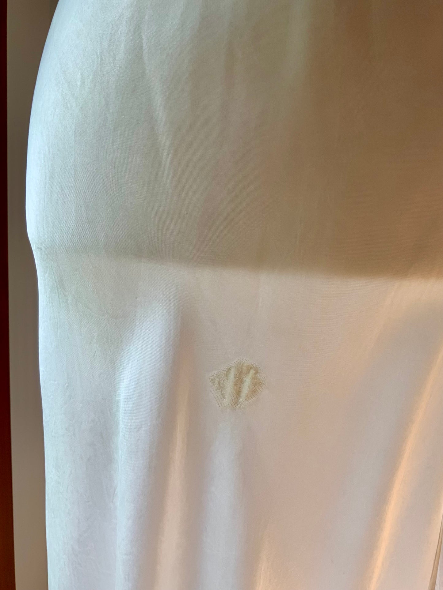 1930s Bridal Nightgown | Embroidered Bias Cut Boudoir Gown | Ivory Wedding Lingerie-30DI