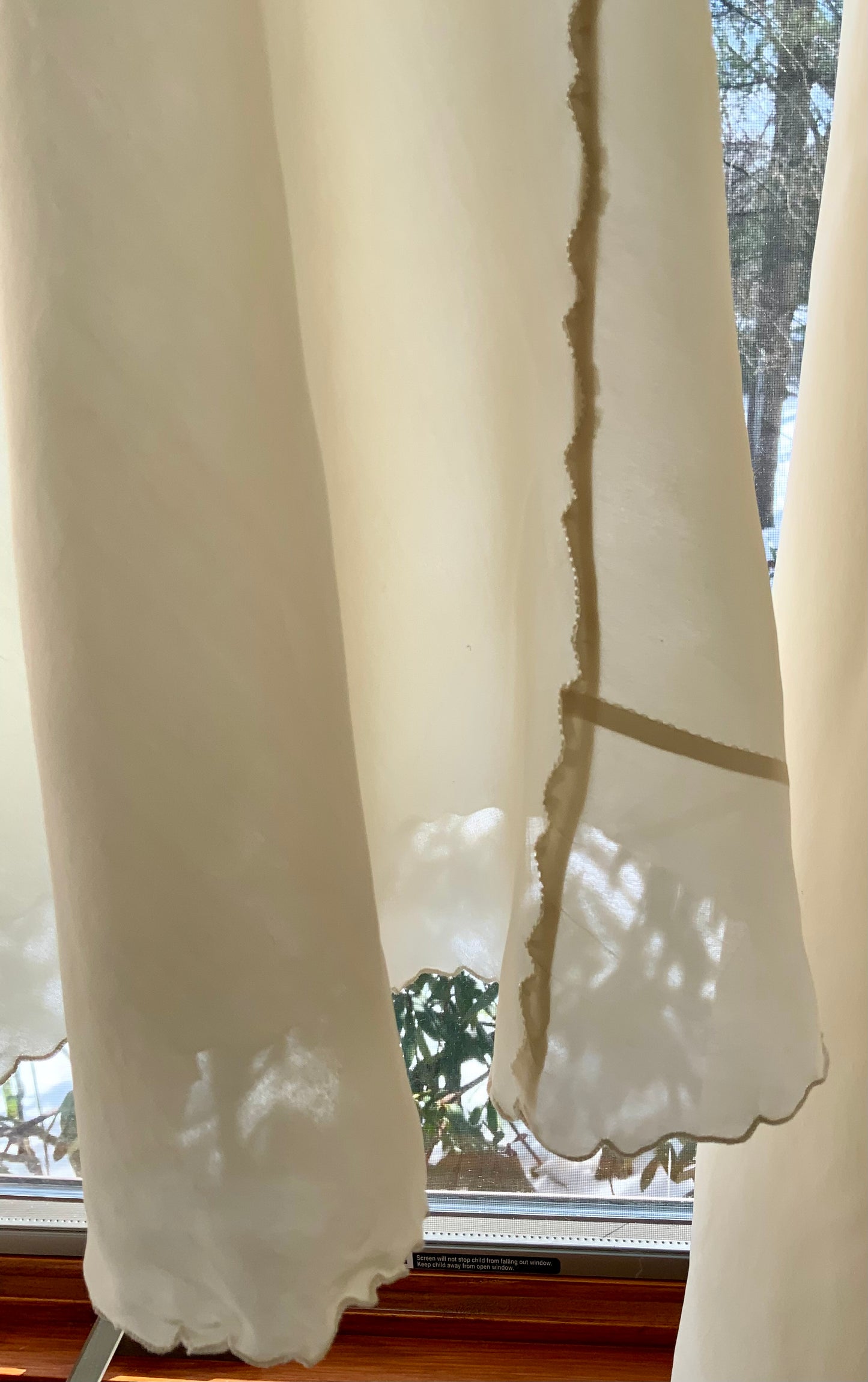 1920s–30s Pure Silk Embroidered Slip Dress-30BD