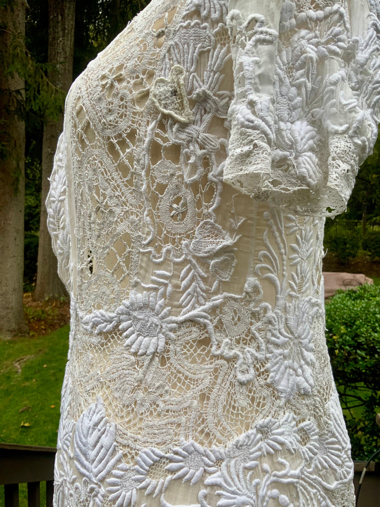 Edwardian Hand-Restored Antique Lace Dress | Circa 1905–1915 | One-of-a-Kind Wearable Art - ED20