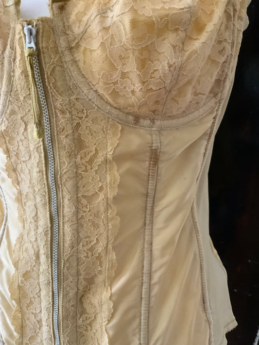 Hand Dyed Corset - 36D- Late 70s -70U