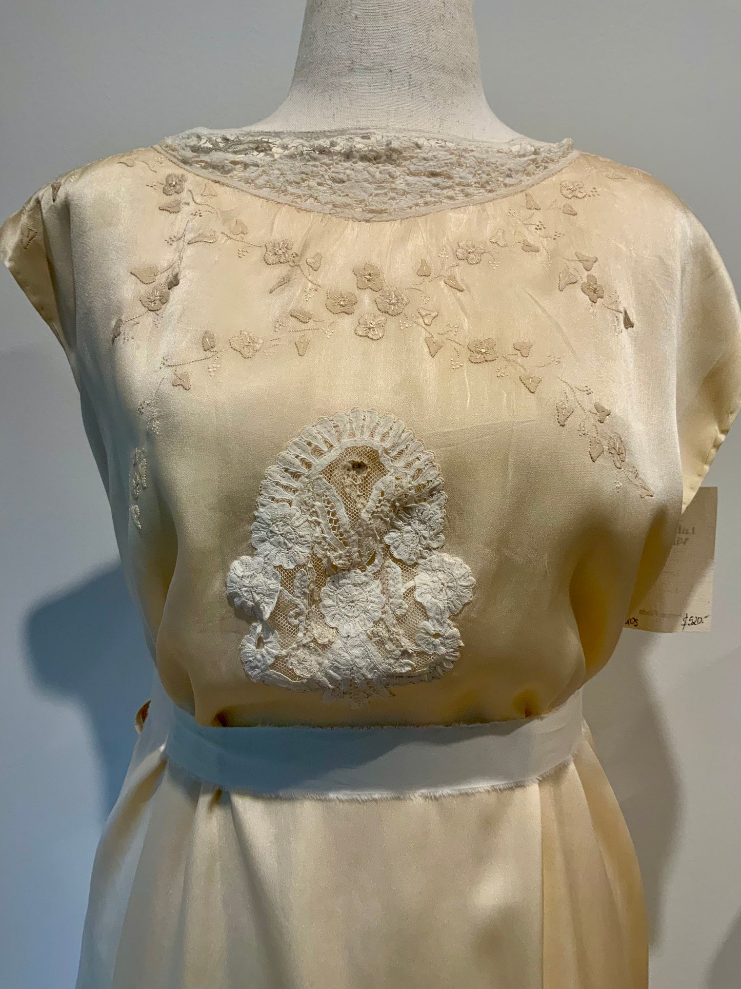 Iconic 1930s Champagne Pure Silk Nightgown | Reimagined Vintage Silk Dress-20ax