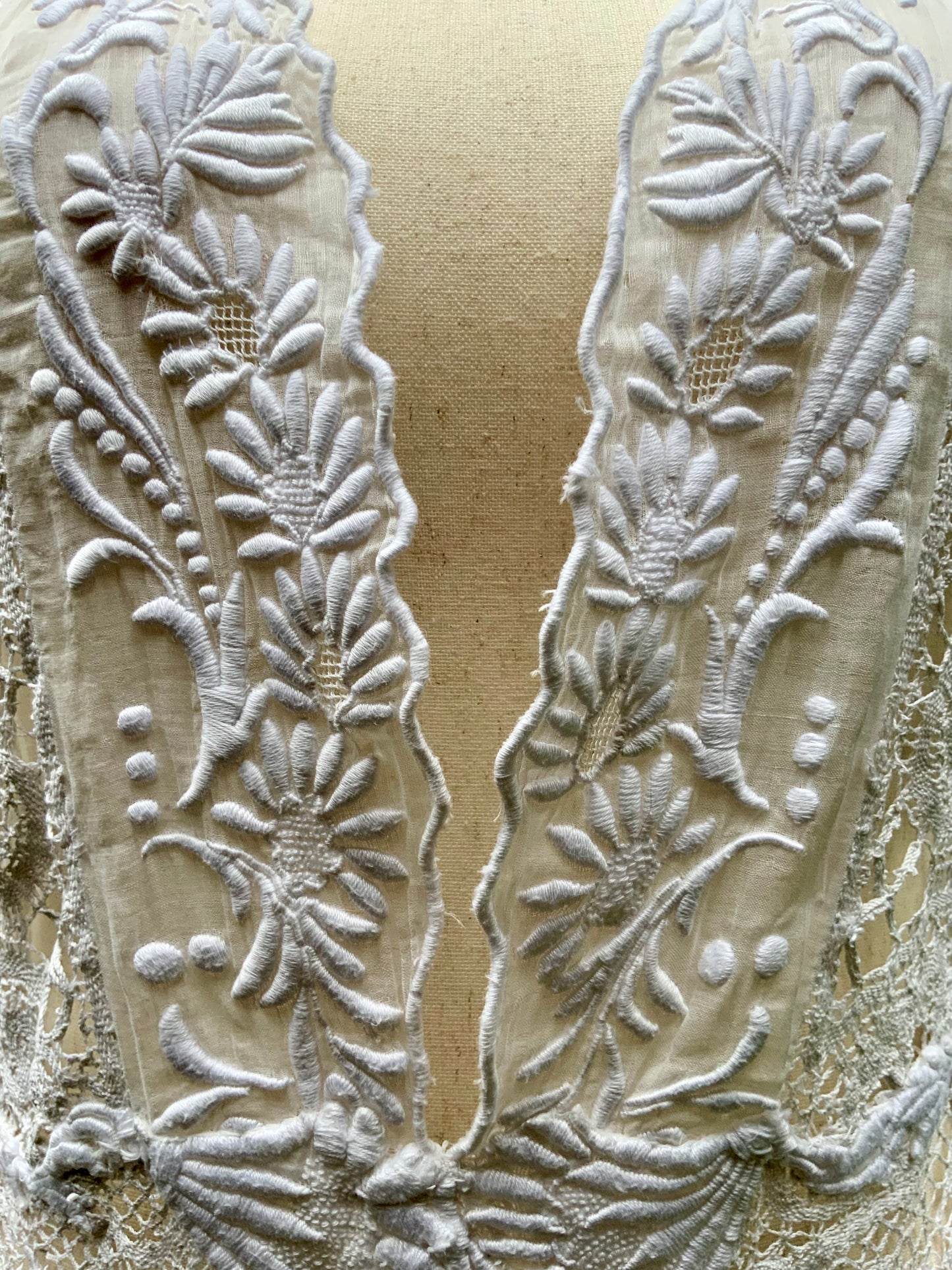 Edwardian Hand-Restored Antique Lace Dress | Circa 1905–1915 | One-of-a-Kind Wearable Art - ED20