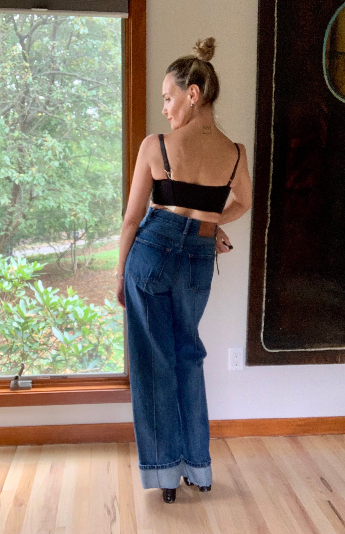 Rick Beach for Patti Capelli Black Sequined Bra Top - Late 70s/Early 80s - 80F