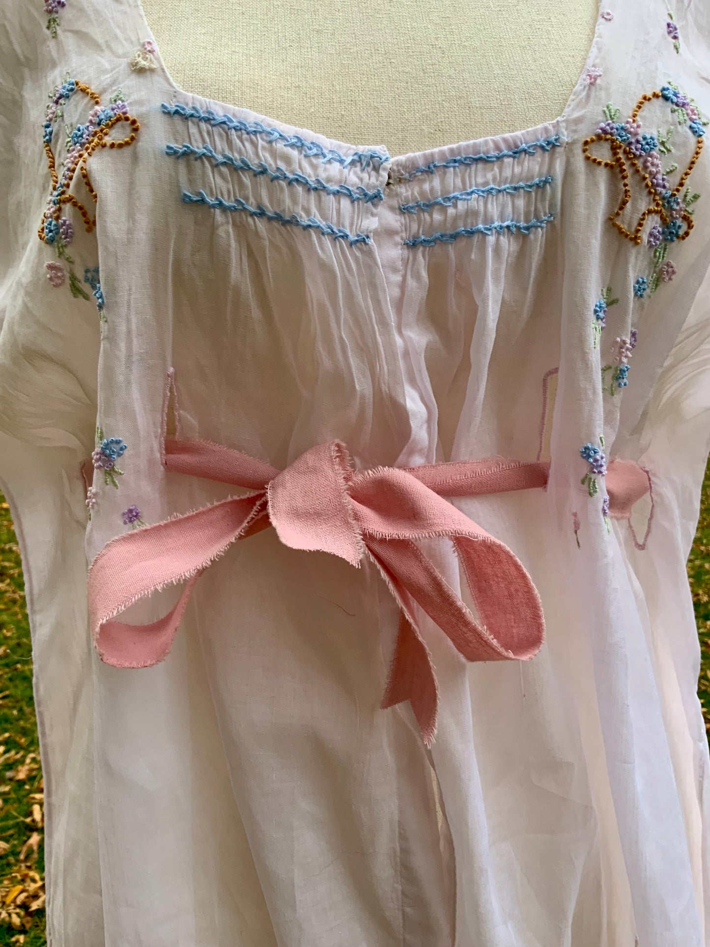 Edwardian Hand-Embroidered Combination Suit c.1905–1915 |ED28