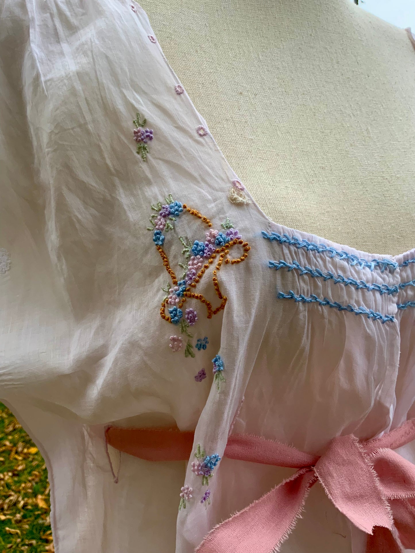 Edwardian Hand-Embroidered Combination Suit c.1905–1915 |ED28