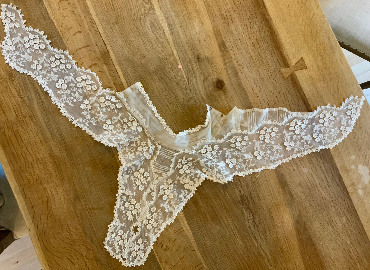 Edwardian Lace Bib Collar c.1905 –Antique Collar-ED70