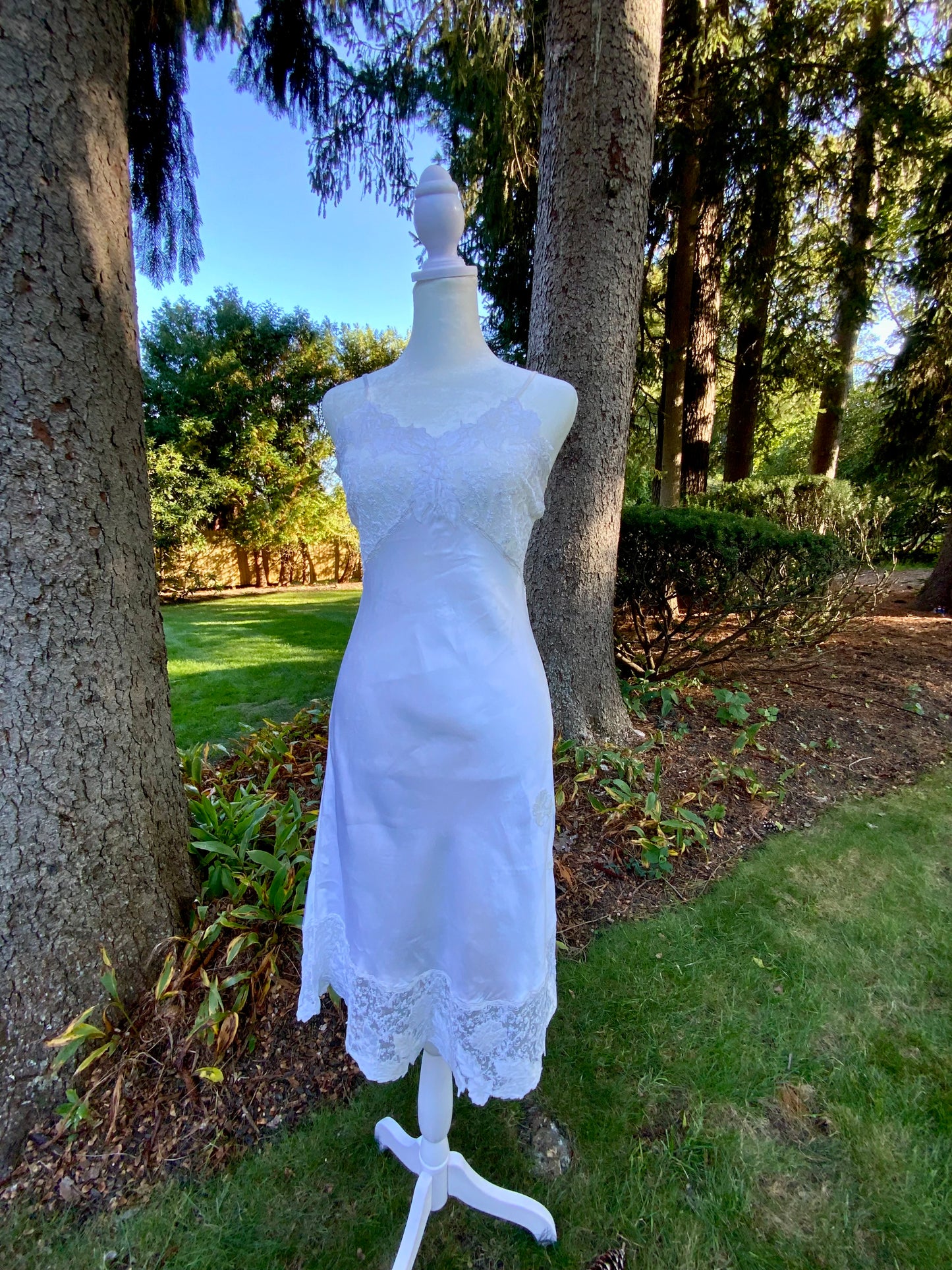 Stunning Bridal  Slip Dress - Satin - 50s - 50BO