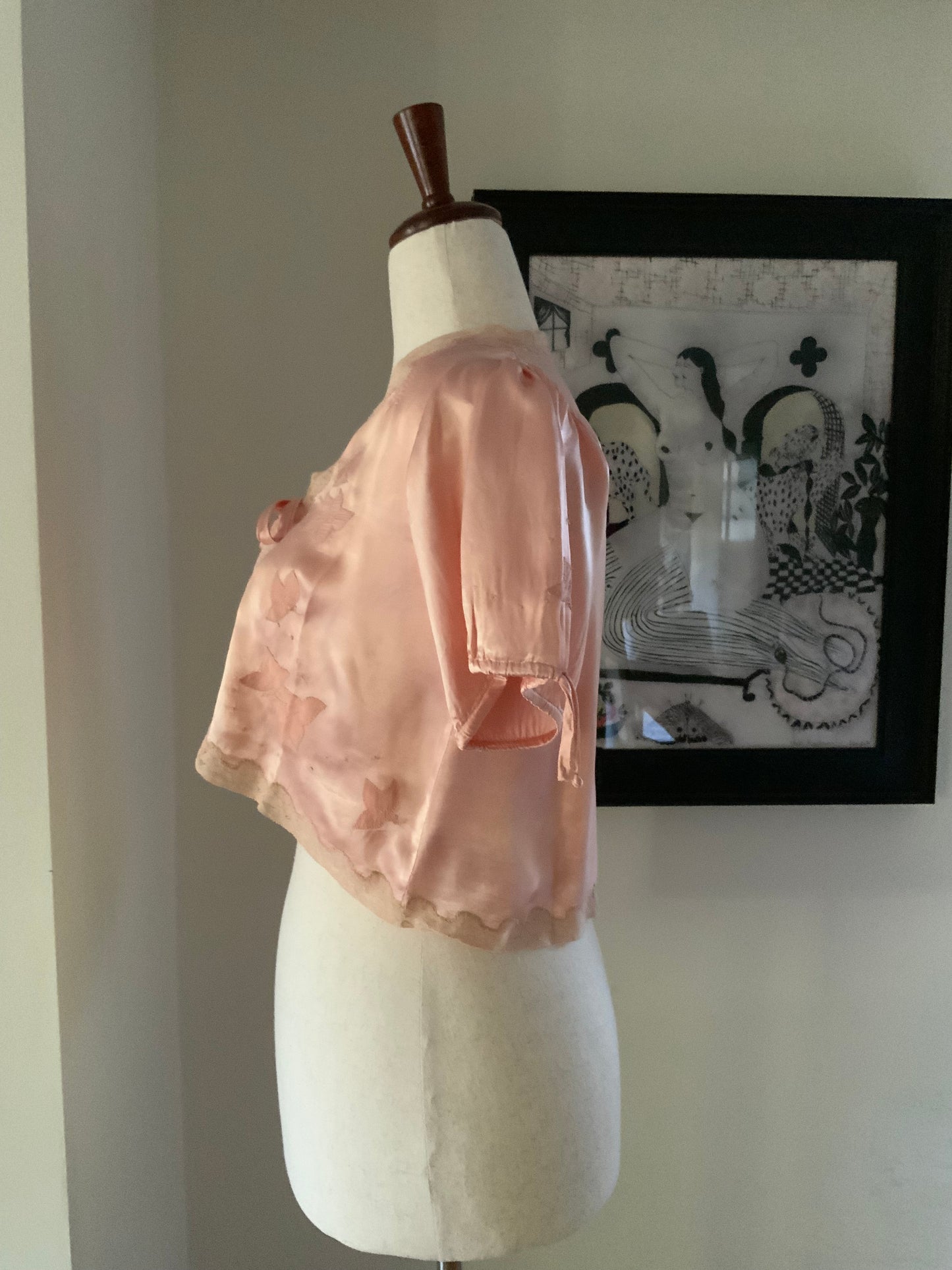 Silk Bed Jacket - 50s