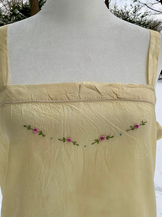 1920s Hand-Embroidered Silk Teddy – Jazz Age Lingerie-20AS