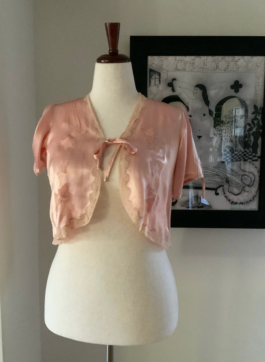 Silk Bed Jacket - 50s