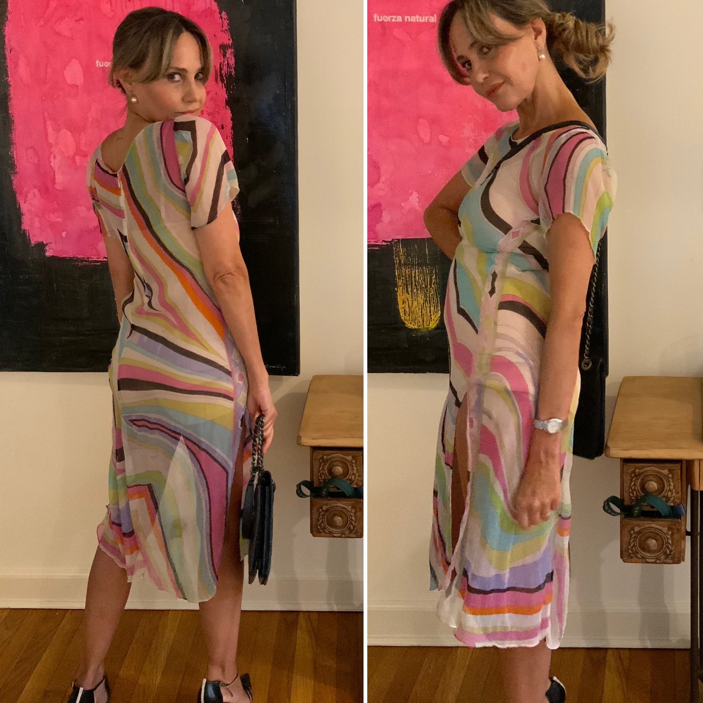 Transparentes Kleid von Emilio Pucci – 70er Jahre