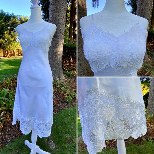 Stunning Bridal  Slip Dress - Satin - 50s - 50BO